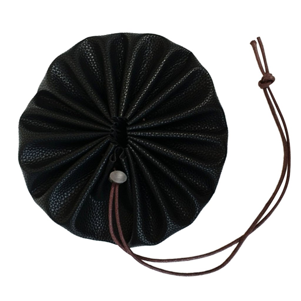 Impermeabile 38,1 cm PU pelle coulisse Storage Pouch Nuoto Spiaggia Campeggio Nero