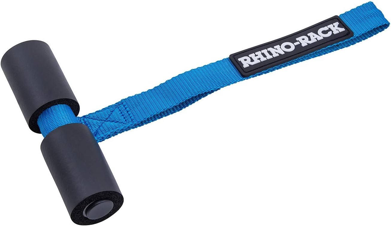 Rhino Rack Quick Tie Down Straps for Hood/Trunk with Foam and Aluminum Anchoring Roll