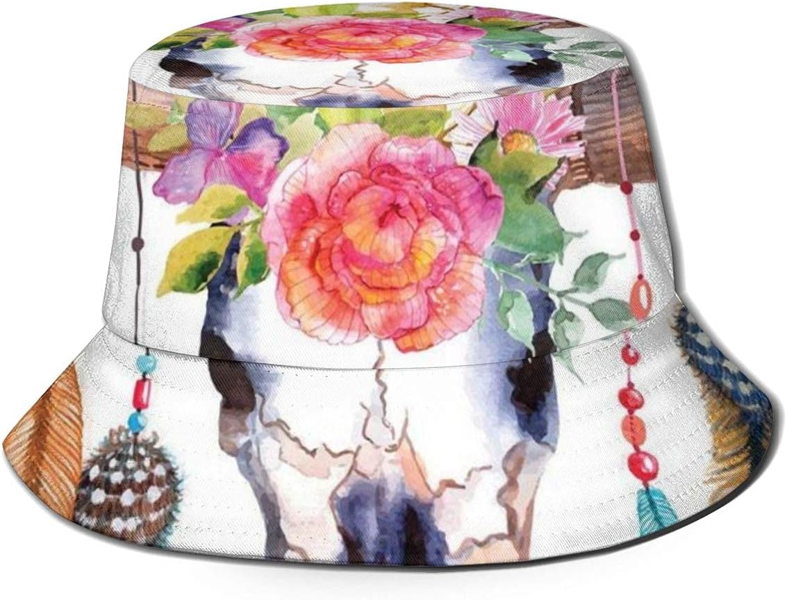 Bucket Hats Abstract Geometric Shapes 