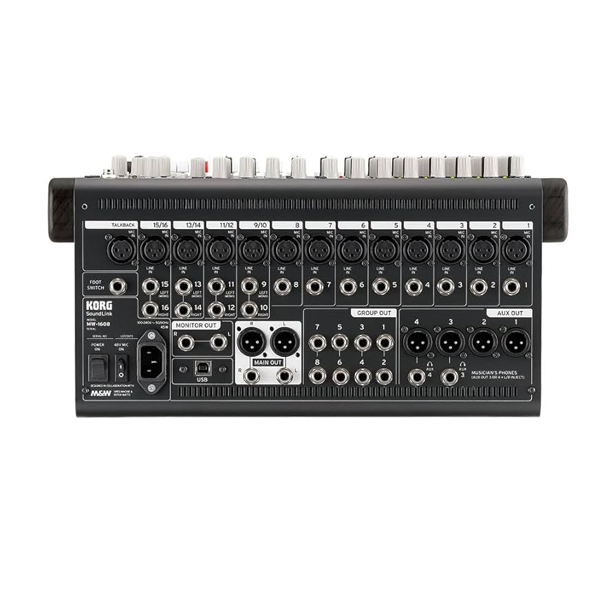 Amazon | KORG ハイブリッドミキサー SoundLink MW-1608 BK