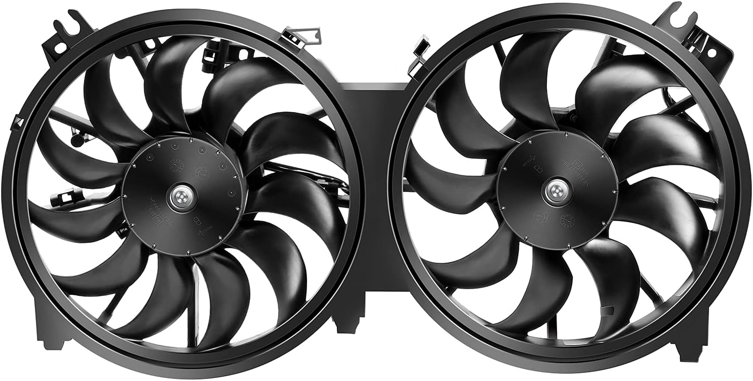 SCITOO Engine Radiator Condenser Cooling Fan Assembly Compatible with Nissan Models, for Altima 2007-2018, for Maxima 2016-2021, OE Number: 620-453 621660