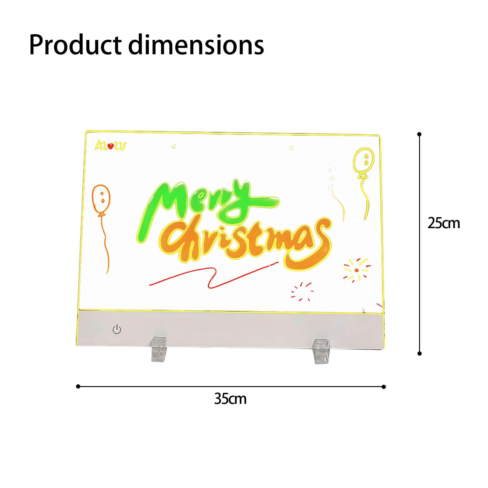 Table de dessin LED rechargeable de 35,7 cm, lumière modifiable, 7 couleurs RVB transportable