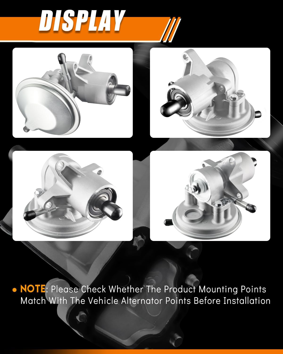 97548186 Brake Vacuum Pump Fits for:-Isuzu 2020 2021 2022 2023 NPR NQR N-Series 2020.5+(i Series) Gas Engines Only, Replacement OE# 97780770, 290KT00030, 2-90KT0-003-0, 8975481860, 8976569800