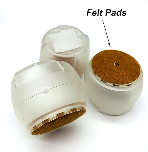 Miniatura 5 de Maydahui 16 protectores redondos para patas de silla, fundas de silicona para patas de mesa, para muebles que evitan arañazos, deslizamientos, tapas