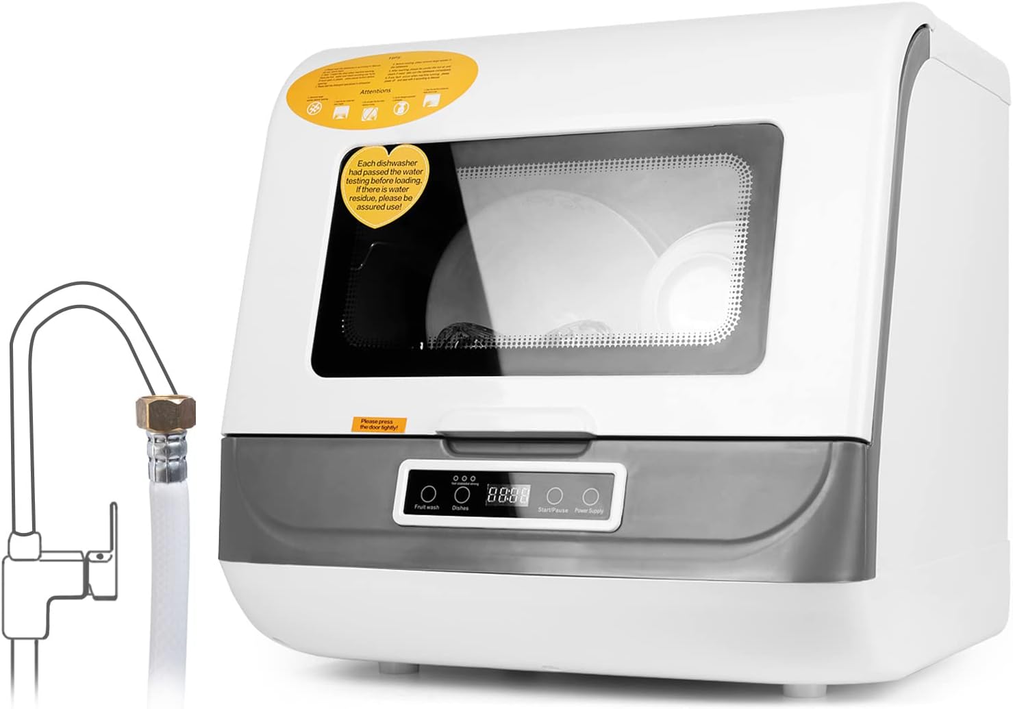 Buy HAIMIM Portable Countertop Dishwasher,4 Washing Programs, AirDry