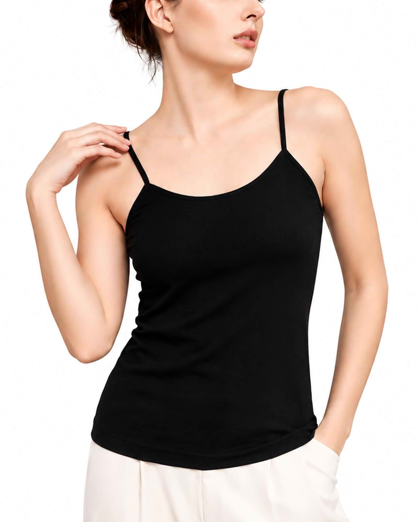 Women’s Slim Fit Camisole – Seamless, Lightweight, Super Soft Layering Tank