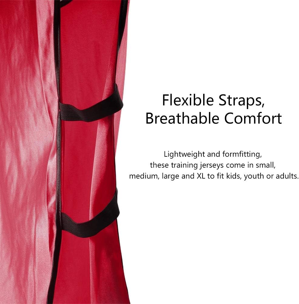 Semme 12 Pack Breathable Jerseys for Adult Football Soccer Basketball Volleyball Training Vests Unrestricted Fit Quick Drying Design