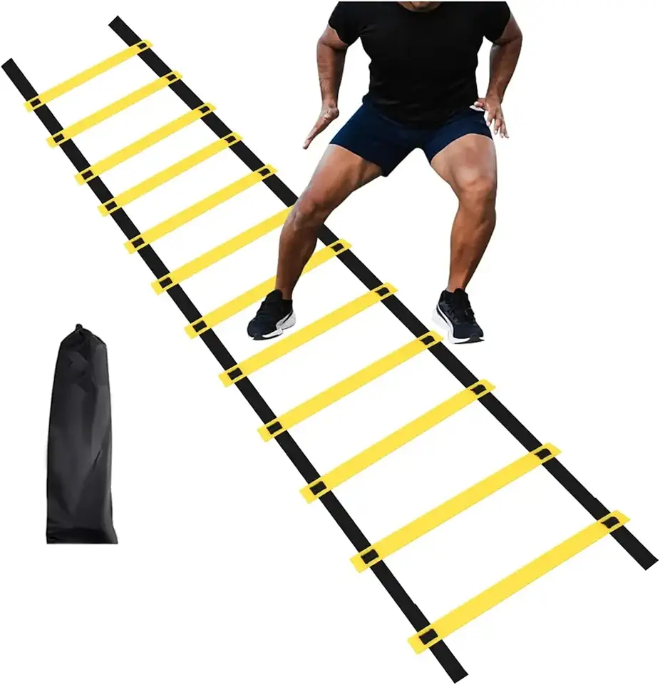 Escada De Agilidade Ajustável Treino Funcional 12 Degraus Circuito Funcional Ajustável