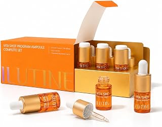 Vita-Shot Vitamin C Ampoule – Fresh-Activated Vitamin Face Serum with Ectoine & Glycoin, Korean Skincare Ampoule (VITA-SHOT-Complete Set)