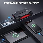 FLYLINKTECH Battery Jump Starter, 3500A 12V Portable Car Battery Booster Pack(8.0L Gas Or 6.5L Diesel), 19.6'' Safe Jump Cable, LED Flashlight, EC5 Adapter