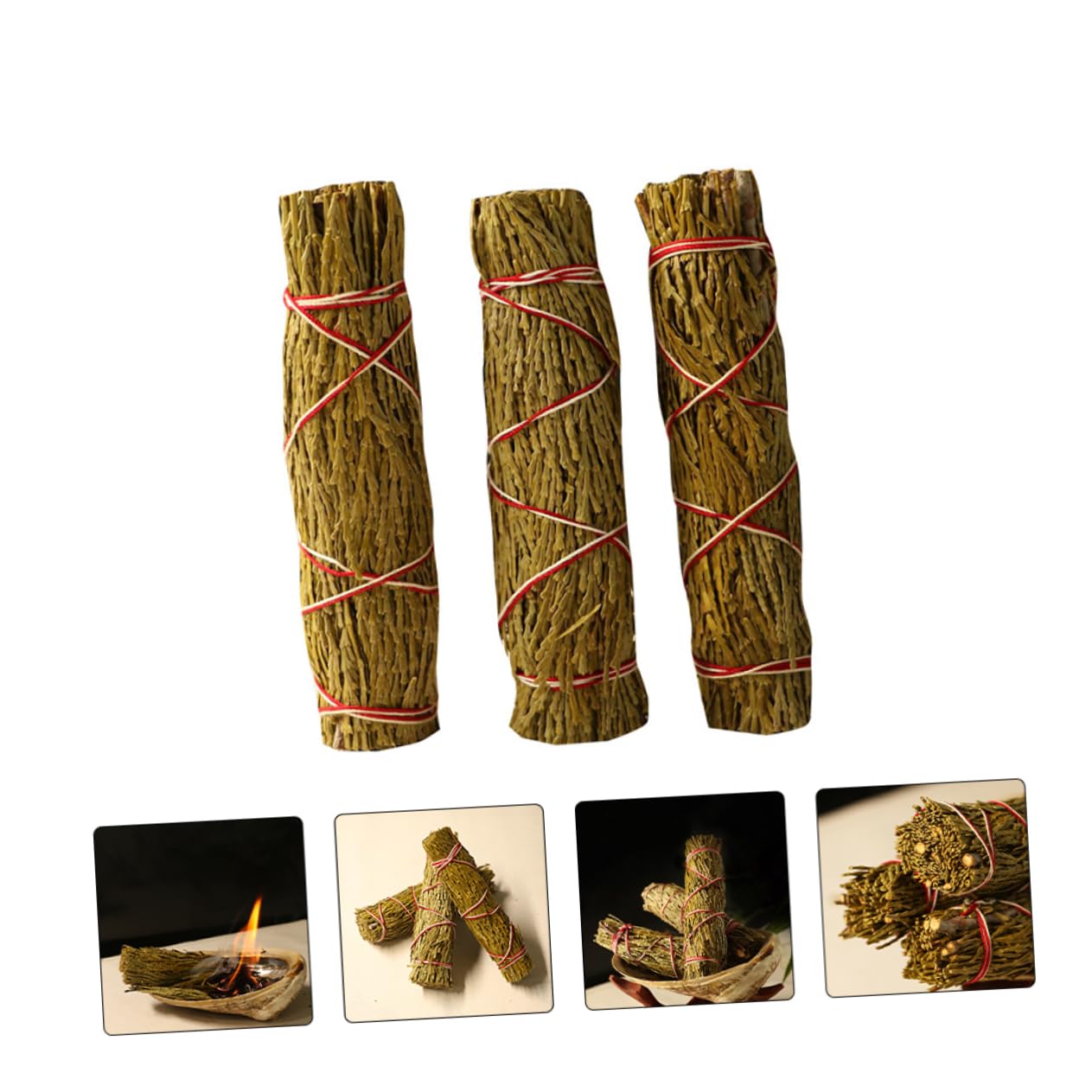 Amosfun 2piezas Varitas De Cedro Aromáticas para y Purificación del Aire Incienso Natural para Espacios Sagrados