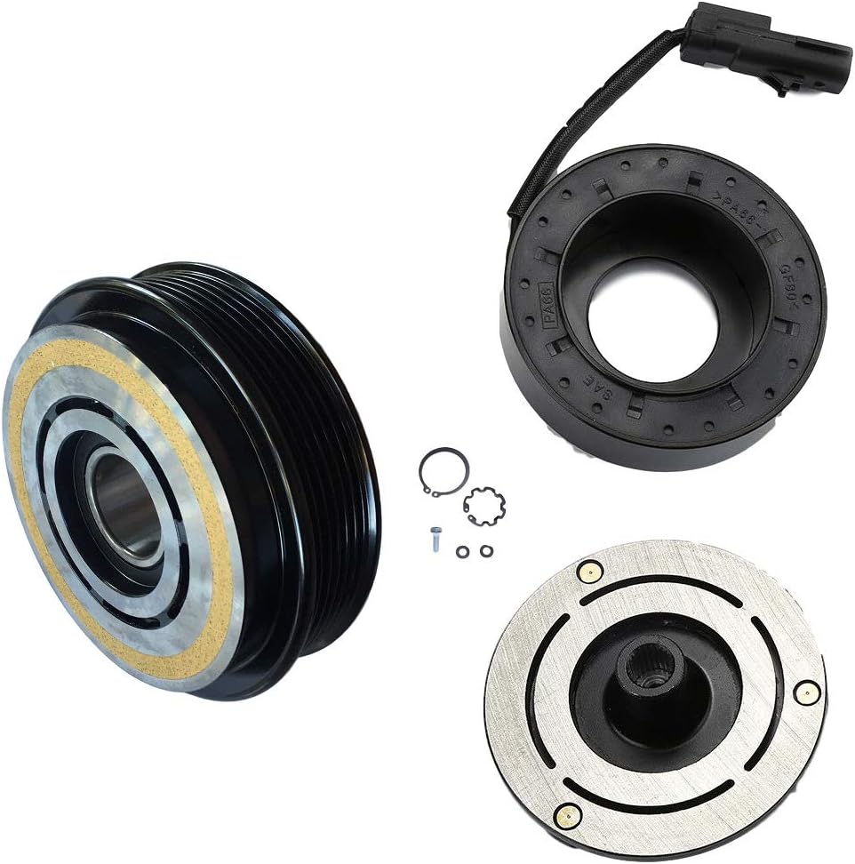 AC Compressor Clutch Kit Pulley Coil Fits: 2011-2020 Dodge Grand Caravan 3.6L