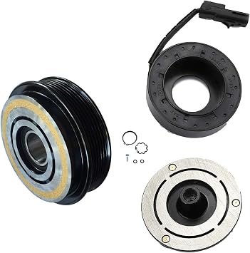 CoolTech AC Compressor Clutch Kit Pulley Coil Compatible with 2009 2010 Jeep Grand Cherokee 8 CYL 5.7L