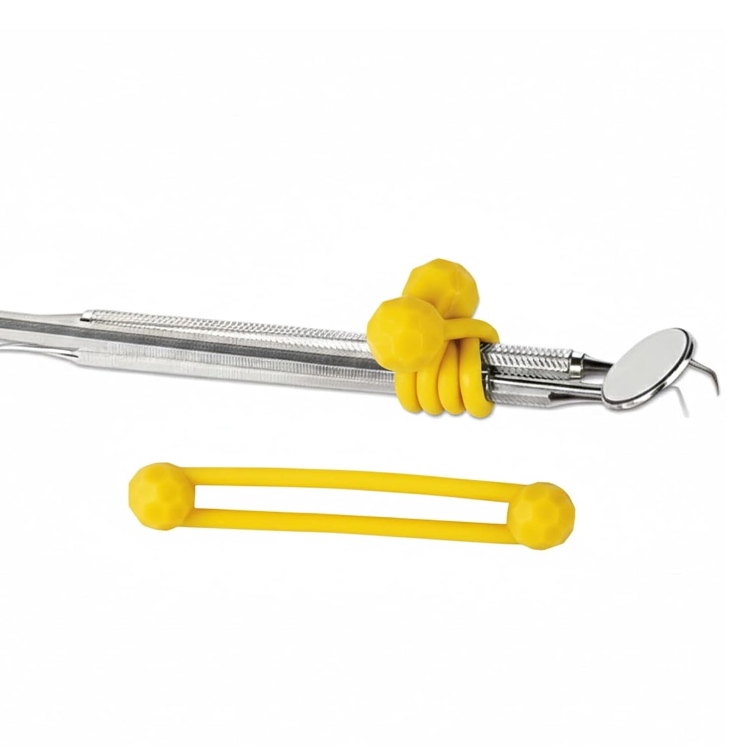 Dental Silicone Instrument Ties – Autoclavable Up to 275°F – Dental Pro-Ties for Instrument Bundling During Sterilization – 6 Pack (Blue)