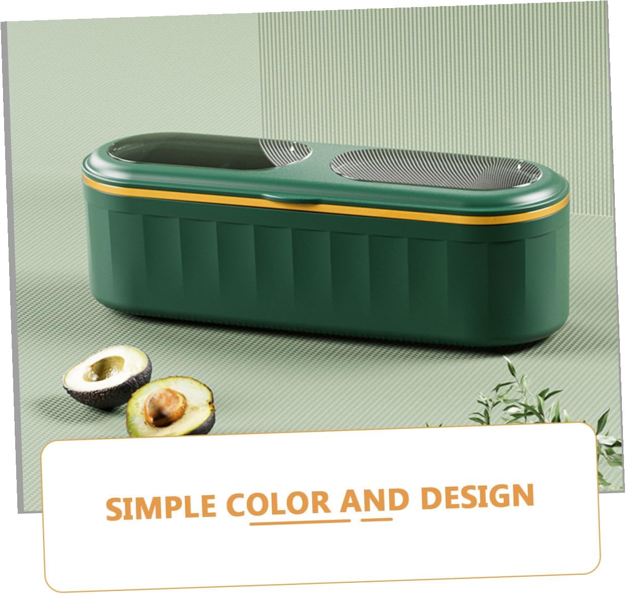 Yardwe Airtight Military Green Spice Container with Lid, Multi-function Seasoning Box for Salt and Pepper Storage, Condiment Jar for Home Cooking and Dining