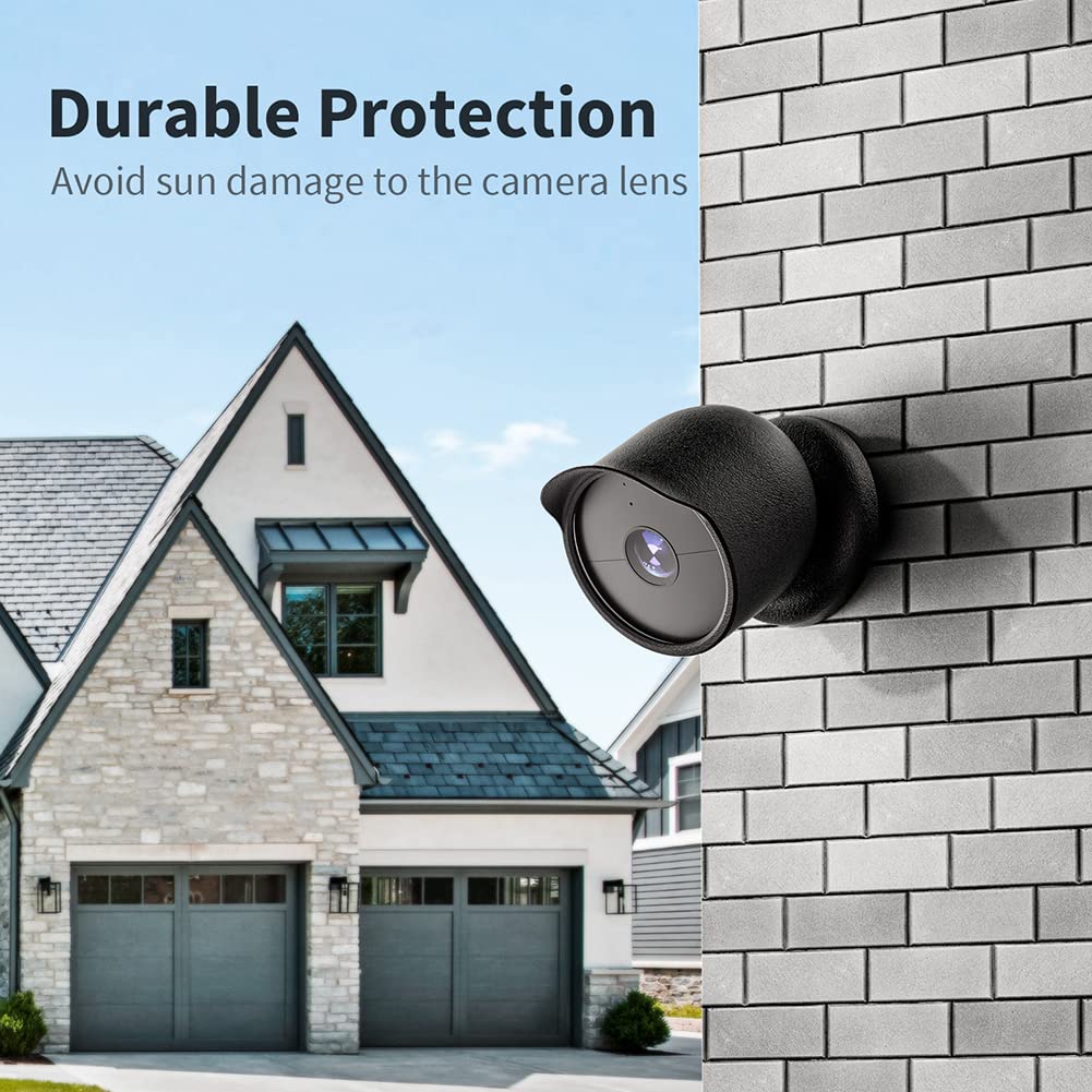 Silikonowy pokrowiec ochronny pokrowiec ochronny na każdą pogodę futerał ochronny na aparat wodoodporny odporny na zarysowania do kamery Google Nest Cam na zewnątrz lub wewnątrz (bateria) do kamery z