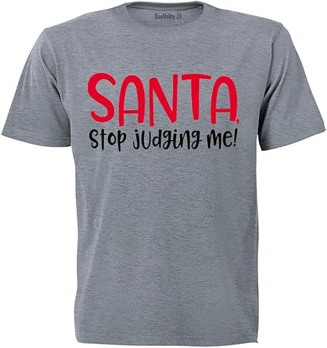 Unisex Santa, Stop Judging Me - Christmas - Kids T-Shirt
