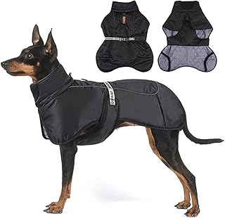 Hunde Kleidung, Warme Hundejacke, Baumwolle Gefütterte Hundejacke Warm Wintermantel für den kalten Winter(schwarz, XL) product image