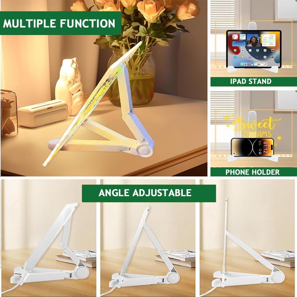 LED Note Board with Colors 11.8 x 7.9, Message LED Light Up Drawing Board with 7 Colors Pens and Stand, Suit for Home Office Birthday Valentine's Day