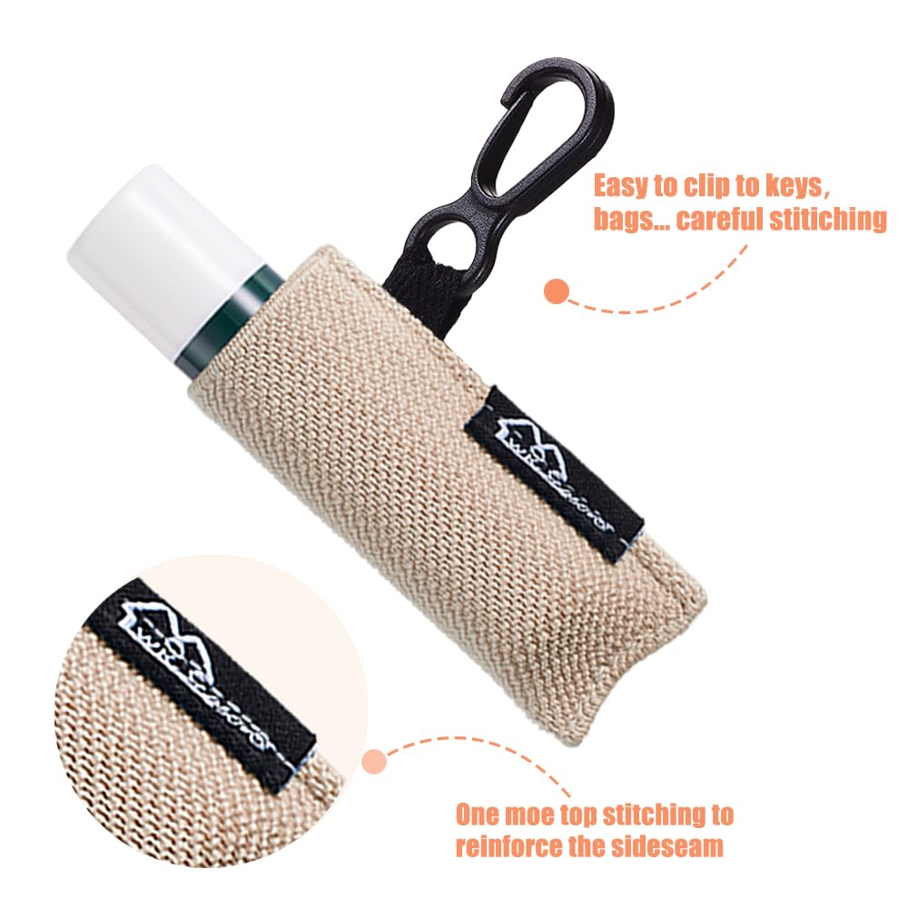 Llavero Con Soporte Para Lápiz Labial, Llavero Para Bálsamo Labial Para Mujer, Estuche Portátil De Almacenamiento De Maquillaje Para Brillo De Labios, Funda Protectora De Pintalabios, Funda Portátil