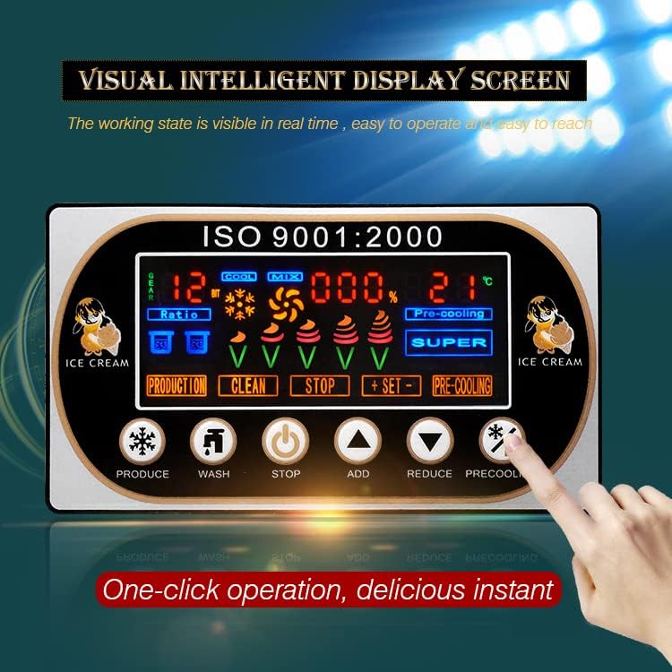 Kolice ice cream machine's visual intelligent display screen