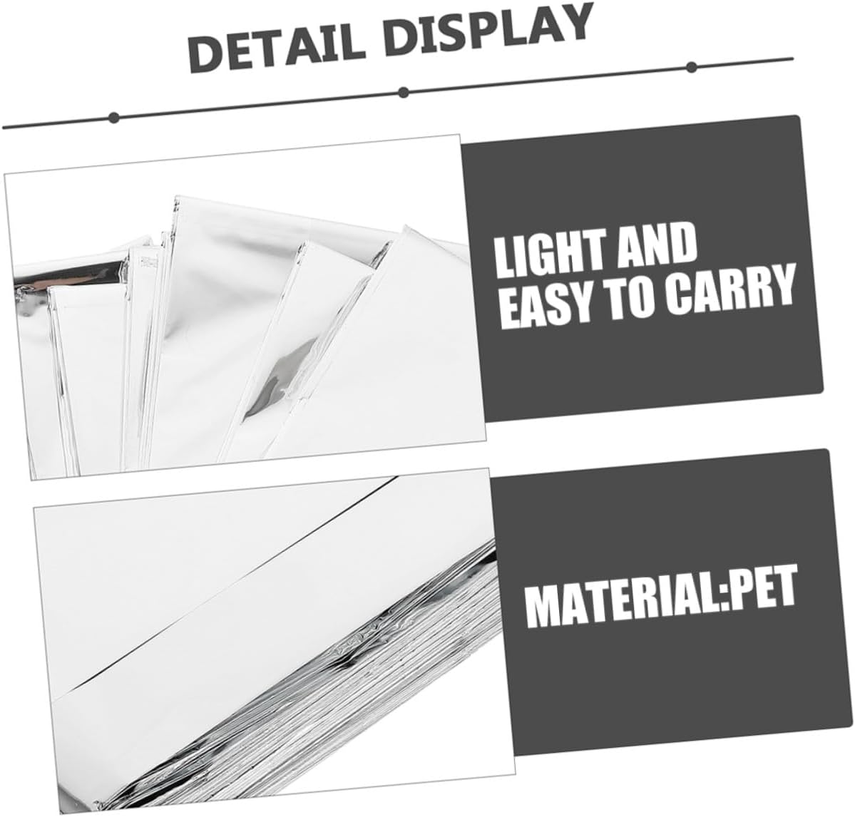 LABRIMP 4pcs Emergency Survival Blanket Reflective Thermal Insulation Camping Blanket Silver Foil 160x210cm Outdoor Emergency Warmth for Hiking First Aid