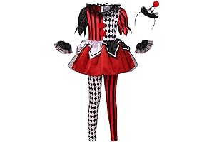 Halloween Costume Sets for Kids Girls Clown Princess Witch Role Play