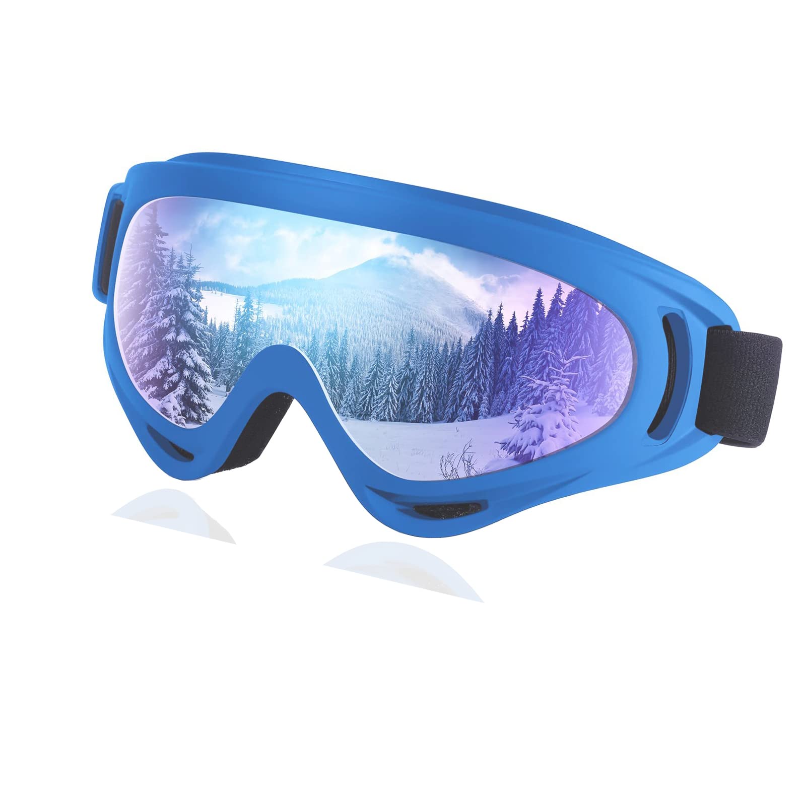 UV Protection Ski Goggles, Unisex OTG Snowboard, Quality TPU Motorcycle With Soft Thick Foam