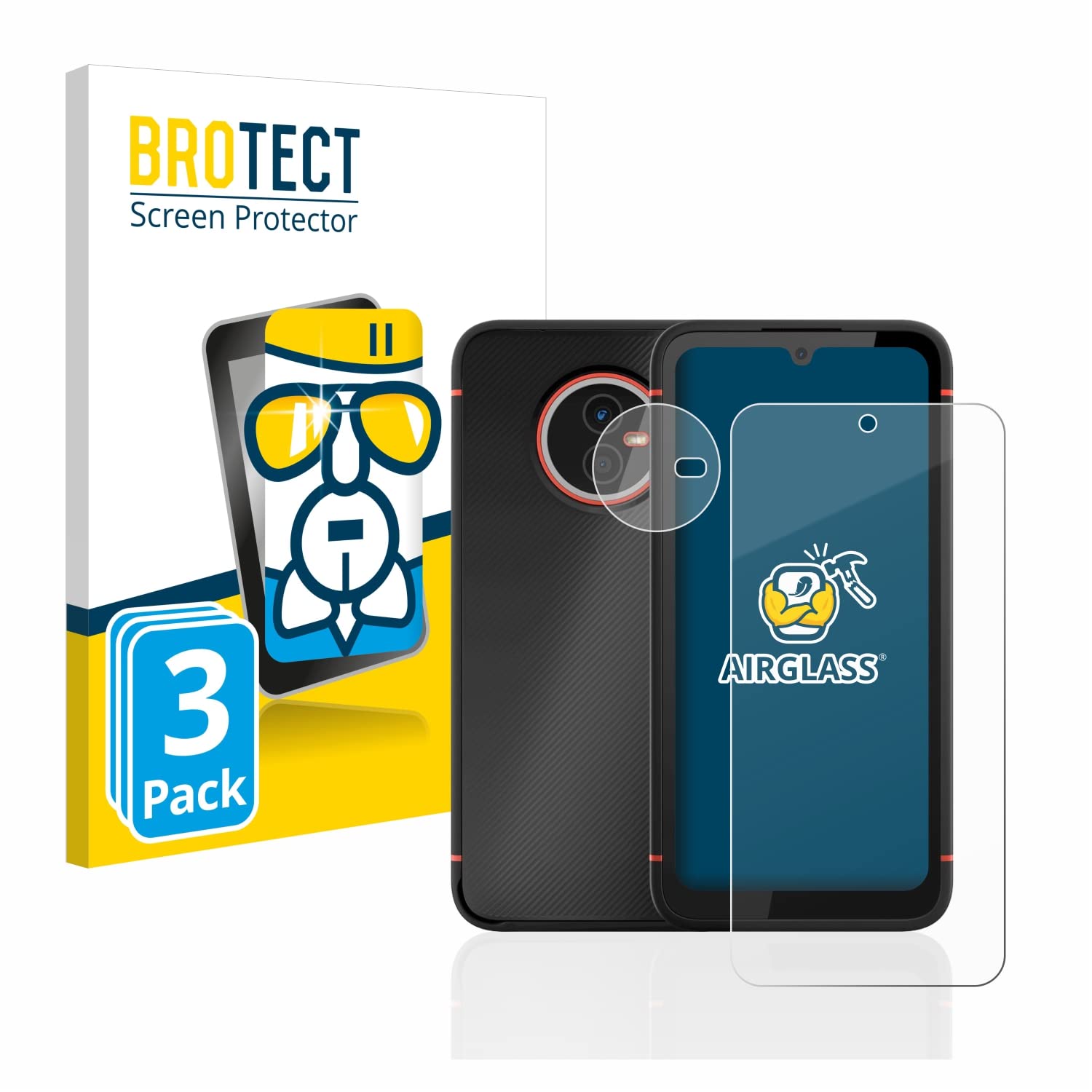 BROTECT AirGlass Kameraschutz Für Gigaset GX4 / GX4 Pro – 3er Pack, 9H Härte, Made In Germany