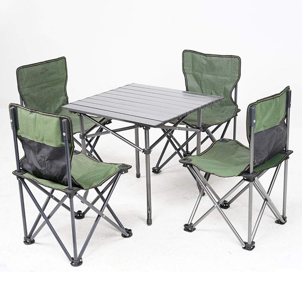Ensemble de chaises de stockage portatif et table pliante pour traiteur