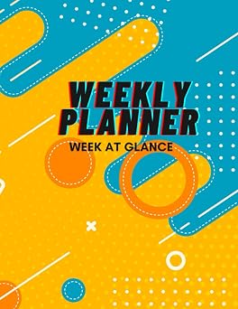 WEEK AT A GLANCE DAILY PLANNER - Weekly Spread per Page with Daily To-do List week-at-a-glance-weekly planner to do list