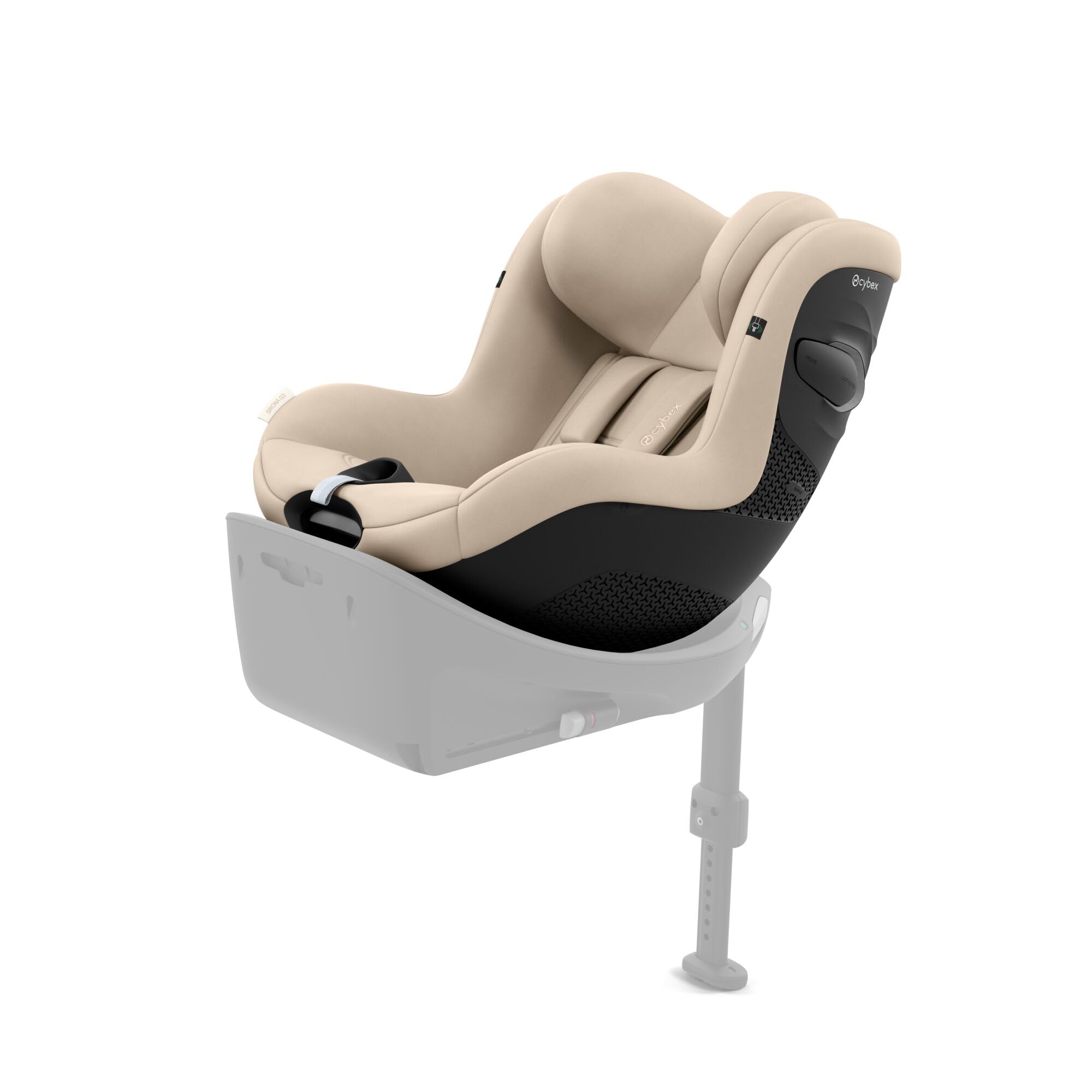 CYBEX Gold Fotelik samochodowy Sirona G3 bez podstawy, Od ok. 3 miesięcy do 4 lat (Od urodzenia z wkładką dla noworodka), Maks. 19 kg, 61–105 cm (Od 40 cm z wkładką dla noworodka), Almond Beige