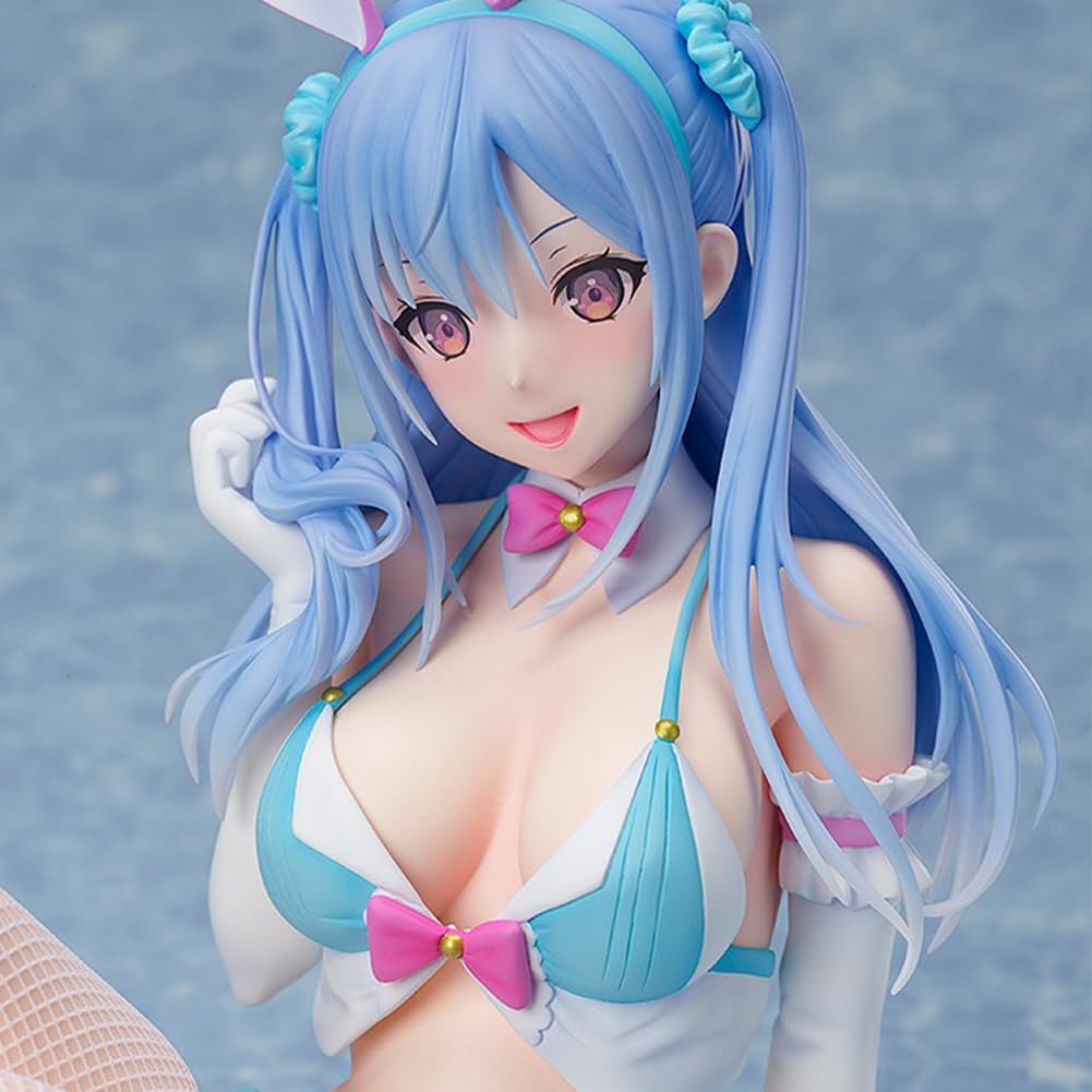 QAHEART Anime Illustration Mizuumitsuki Erina Figure Original Painting Bunny Girl Shiho Kujo PVC Model Statue, 9.06in/23cm