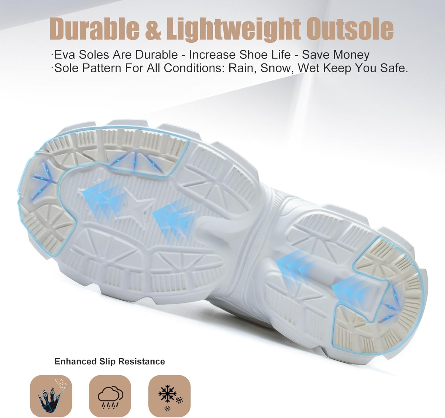 Hogent Steel Toe Shoes for Women Men Wide Non Slip Composite Work Sneakers Indestructible Comfortable Safety Tennis Shoes Lightweight Breathable Construction Sneakers Puncture Proof Ergonomic Design - Image 4