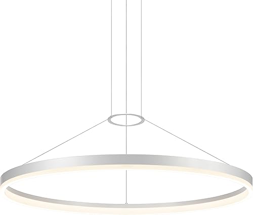 Miniatura 10 de Sonneman Modern Lighting 2311.16 Corona - Lámpara colgante LED con anillo de 1 luz para isla de cocina o comedor con cubierta acrílica, cable