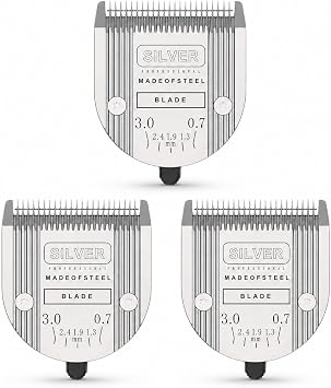 3PCS Adjustable 5 in 1 Blades Compatible with WAHL Arco,Bravura .Chromado Creativa Figura Dog Clippers for Dogs Grooming5in1/3Pack