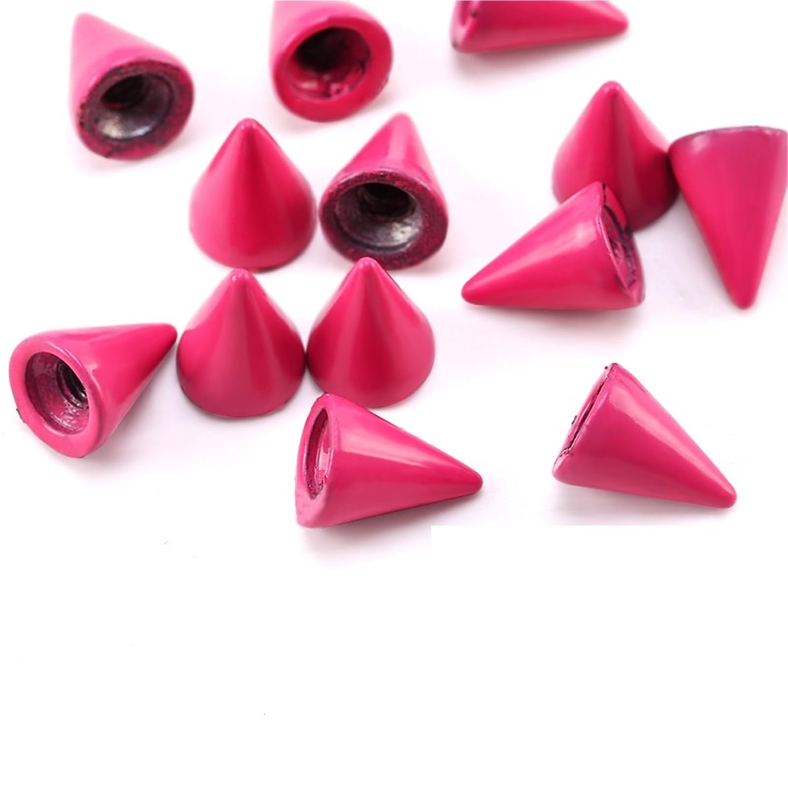 100Pcs Cone Studs & Spikes Screwback Rivets Set for Punk Clothes DIY Leather Craft