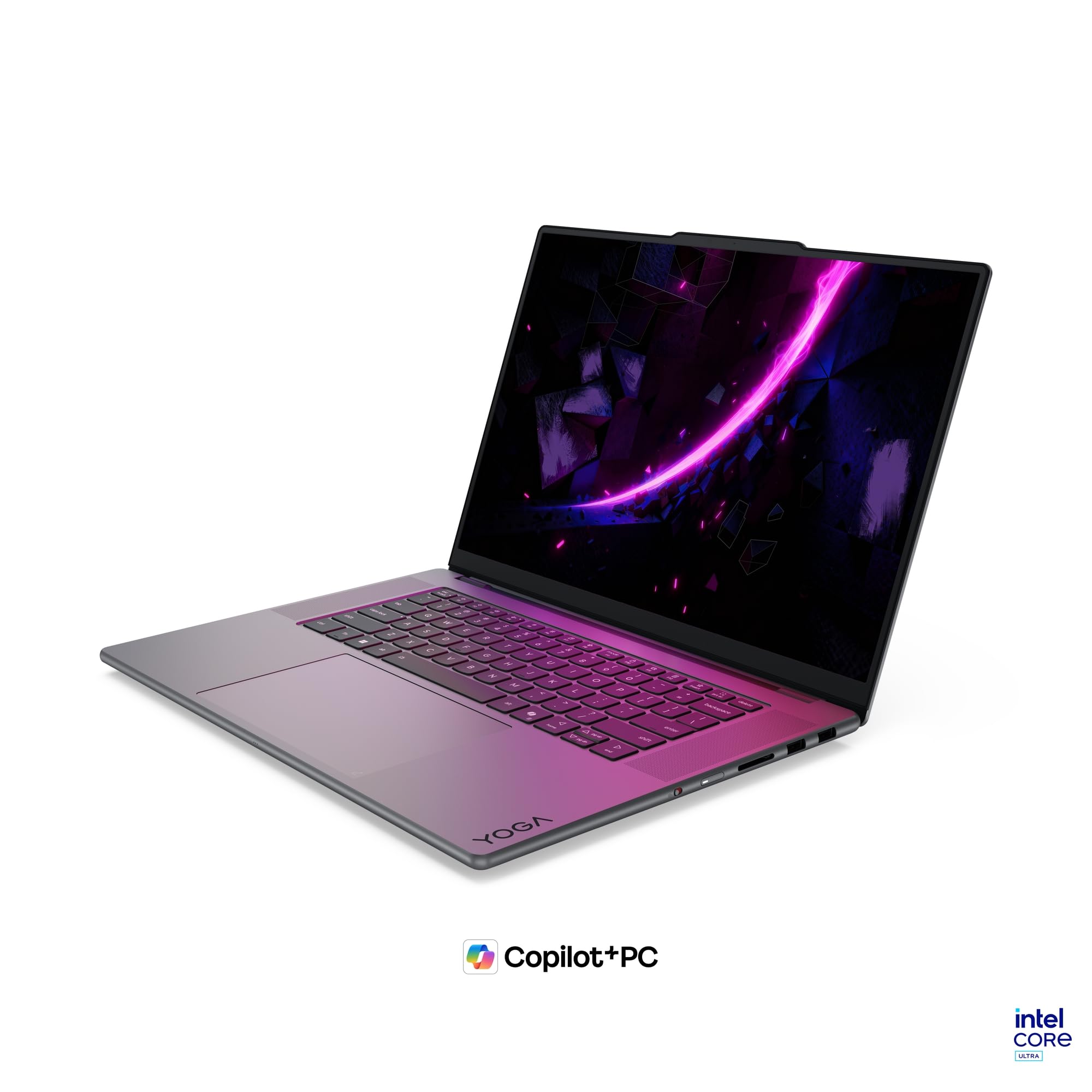 Lenovo Yoga Pro 9i Aura Edition Laptop | 16"3.2K OLED Touch Display | Intel Core Ultra 9 386H | 32GB RAM | 1TB SSD | NVIDIA GeForce RTX 5060 | Windows 11 | QWERTZ | Thunder Grau | 3 Jahre Premium Care
