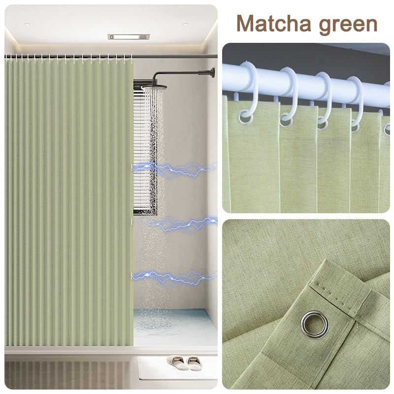 Séparateur de douche pliable vert 260x200 pour bloquer l'eau