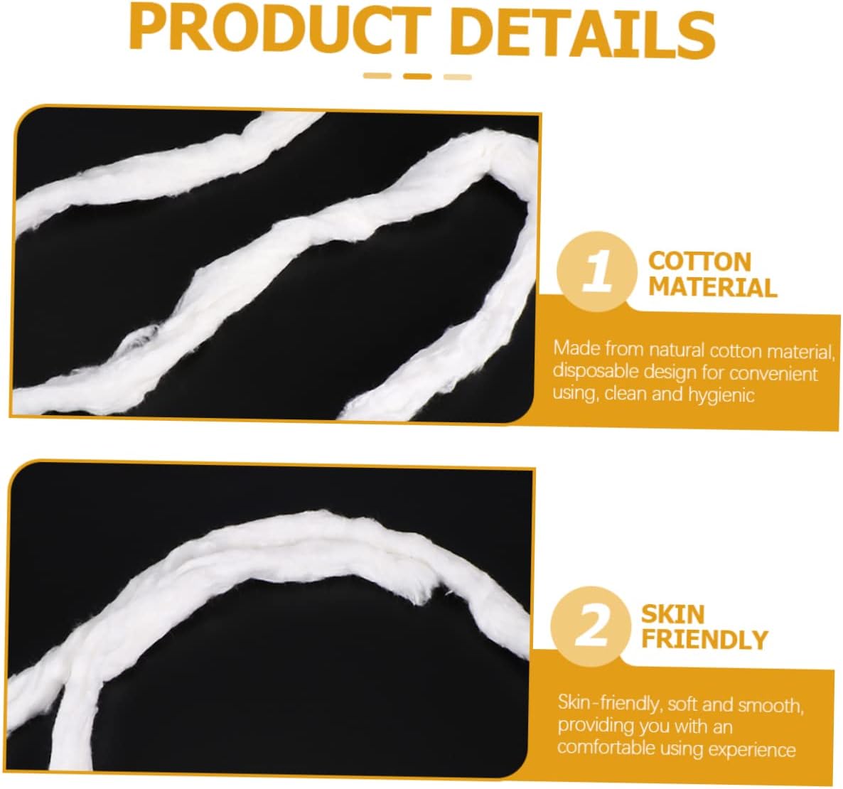 2-Pack Cosmetics Cotton Ball Sliver Soft Lightweight for Makeup Facials Skin Care Manicures