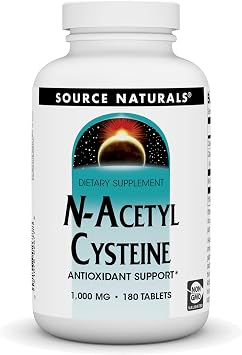 Source Naturals, N-Acetyl Cysteine Antioxidant - 1,000 mg - 180 Tablets | Antioxidant Support
