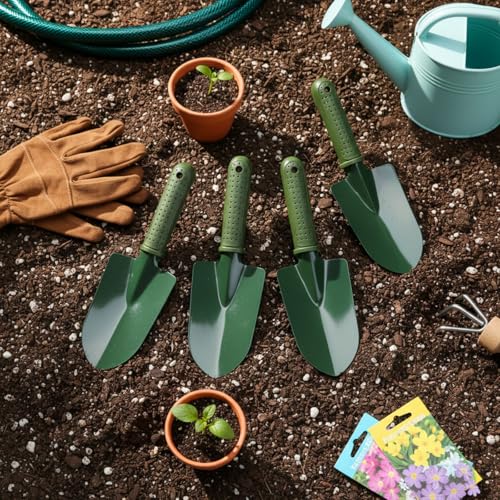 Yaocom 36 Pcs Garden Shovel Trowel Gardening Hand Tools Small Hand Shovels for Digging Metal Trowel Spade with Plastic Handle Anti Slippery for Lawn Yard Home Farm Planting