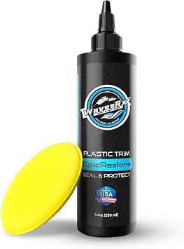 WAVESRX EpicRestore Marine Trim Restorer & Vinyl Protectant | Plastic Restorer for Boats & PWC | Ceramic Coating UV Protection & Boat Cleaner | Boat cleaning supplies | Boat vinyl cleaner 8.4 fl oz