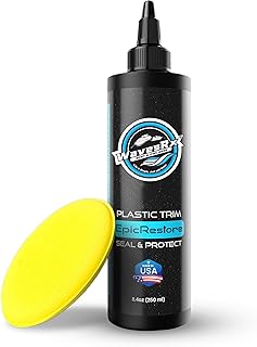 WAVESRX EpicRestore Marine Trim Restorer & Vinyl Protectant | Plastic Restorer for Boats & PWC | Ceramic Coating UV Protection & Boat Cleaner | Boat cleaning supplies | Boat vinyl cleaner – 8.4 fl oz