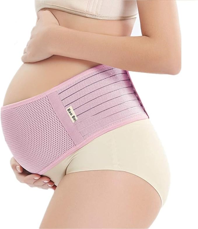 Amazon Co Jp 妊婦帯 腹帯 産前産後 妊娠帯 腰痛 マタニティベルト 骨盤ベルト フリーサイズ 冷房対策 通気性良 簡単装着 ピンク 服 ファッション小物