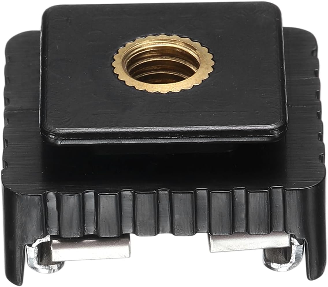 PATIKIL Hot Shoe Adapter 1/4" Male Camera Mount Screw Converter 1Pcs