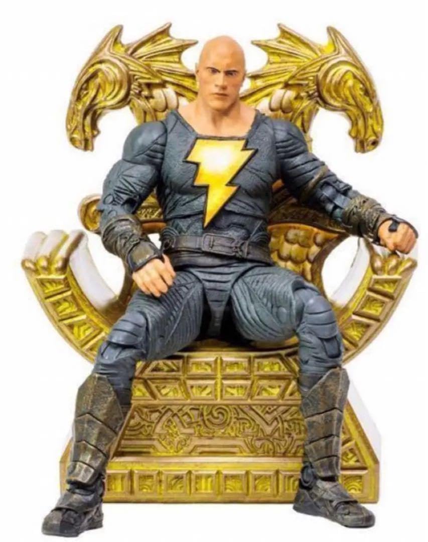 マクファーレントイズ　ブラックアダム　フィギュア4体セット Amazon | ブラックアダムフィギュア玉座付き大幅マクファーレントイズ