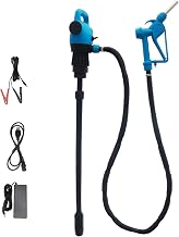 120V AC / 12V DC Electric Drum Pump, 55 Gallon Barrel Fuel Pumps with 2-Inch Bung Adapter with Supply 34 in-49 inTelescoping Suction Tube 5 GPM Flow Rate for DEF, Diesel, Water, Antifreeze