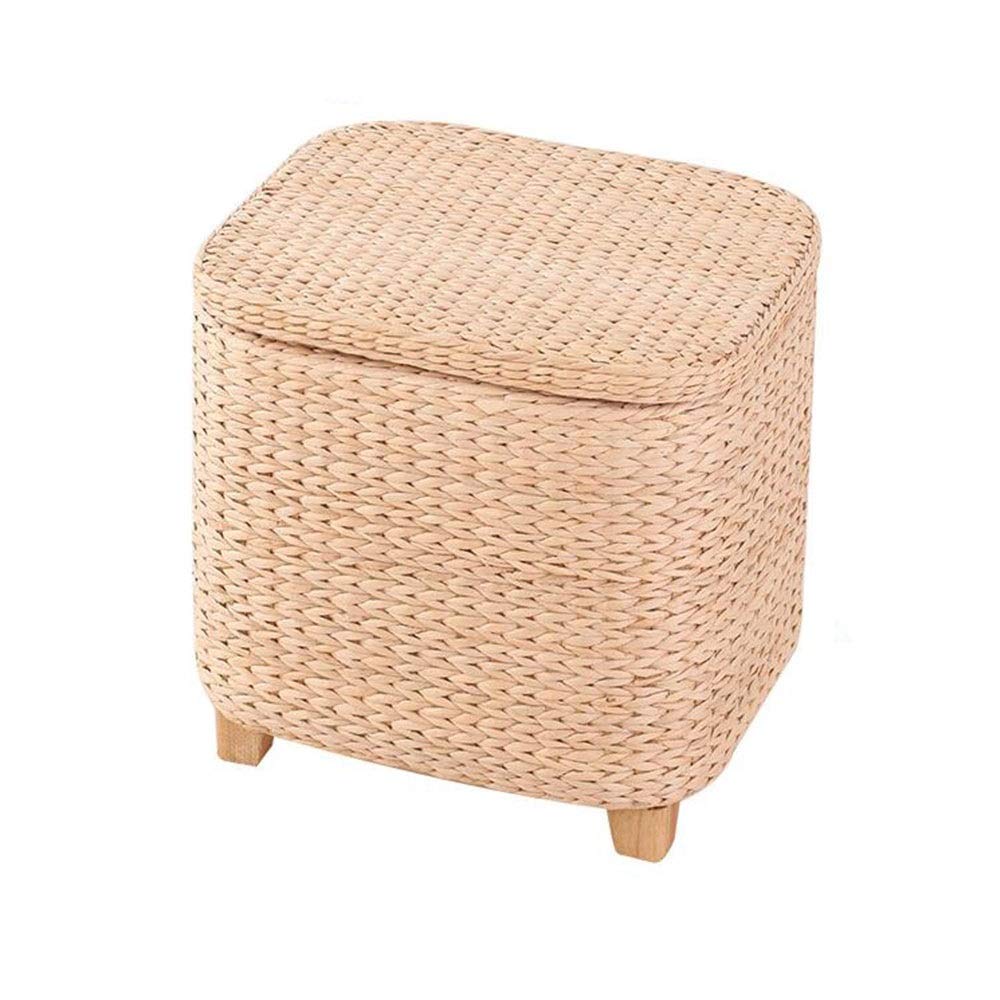 Tabouret de rangement en pampa pour organiser le désordre