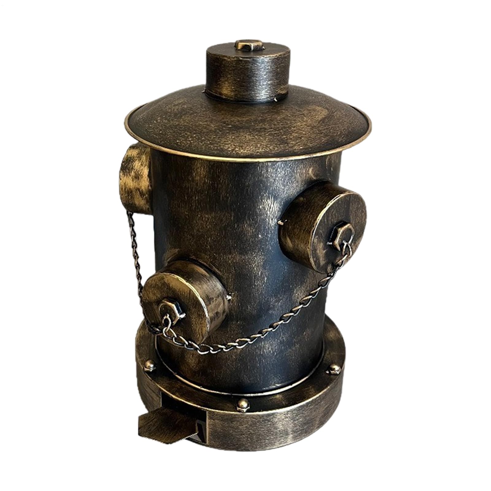 Mülleimer mit Deckel - Eisen 28x40 cm | Feuerhydranteneimer mit großem Fassungsvermögen und Pedal mit kreativem Design, für den Innen- und Außenbereich | Für Auto, Büro, Zuhause, Schlafzimmer